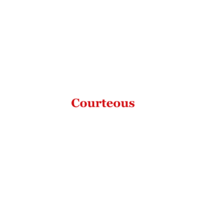 Courteous, an attribute of an FOI
